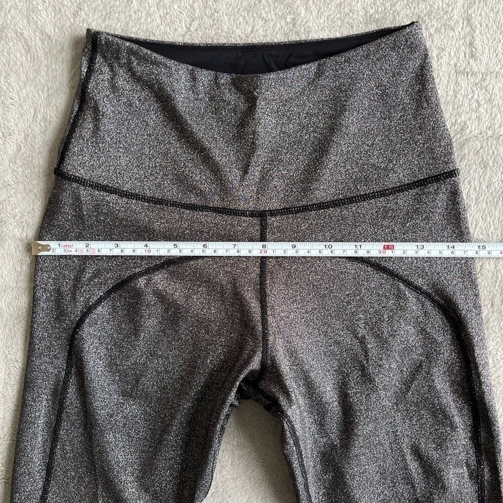 Nylora Watson Gunmetal Metallic Gray Sparkle Leggings Size Xs — image 5 of 8